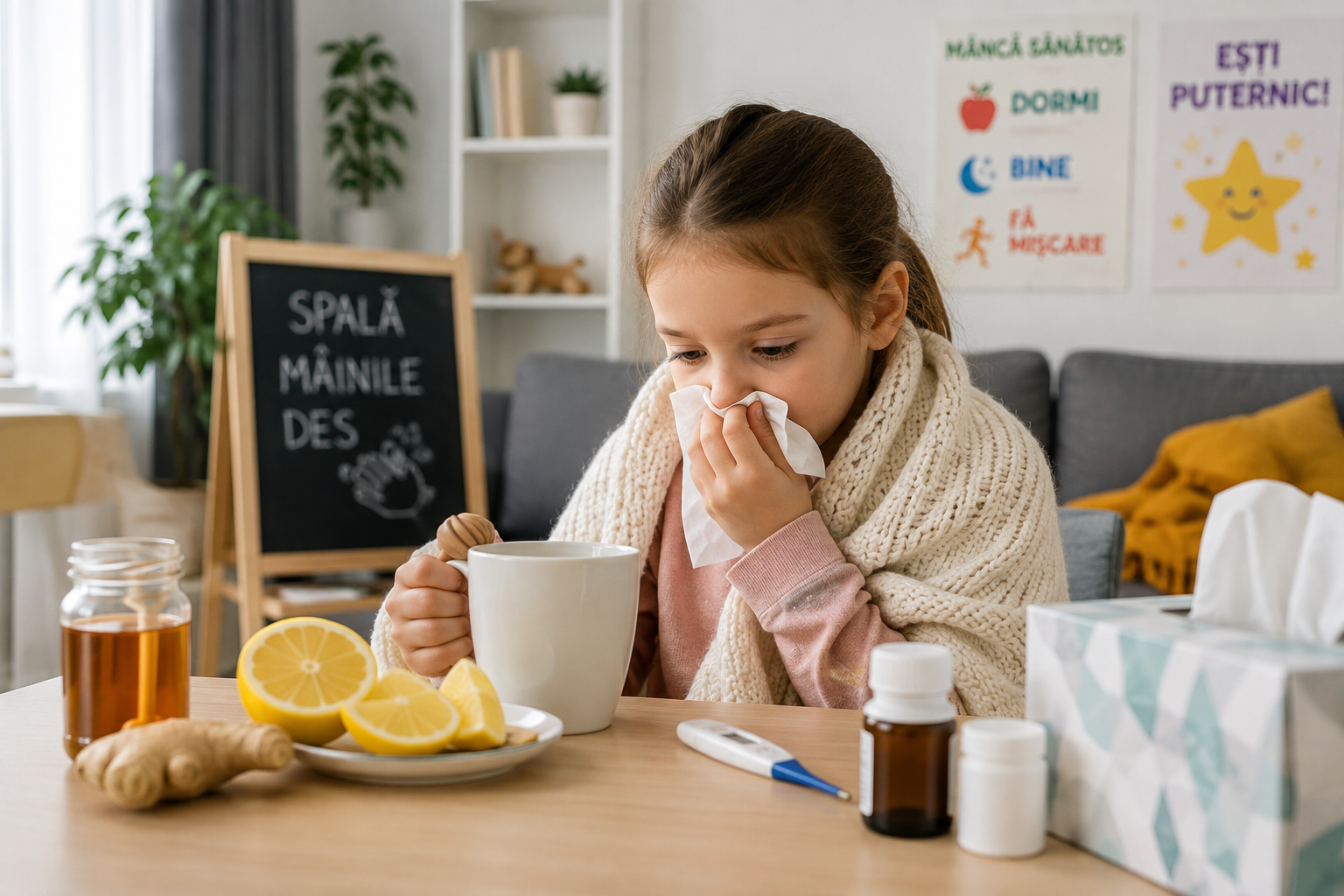 Imunitatea copiilor toamna și prevenirea răcelilor în sezonul rece